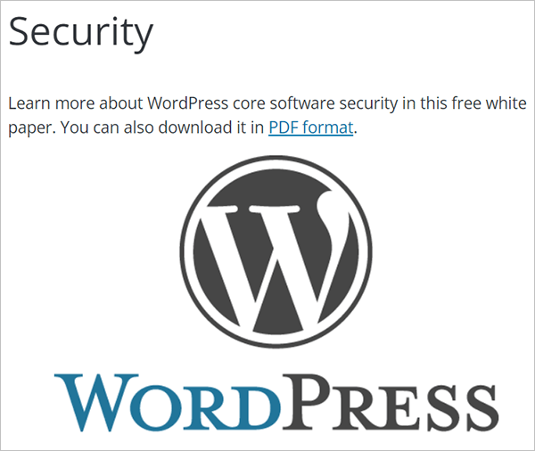 The WordPress Security White Paper.