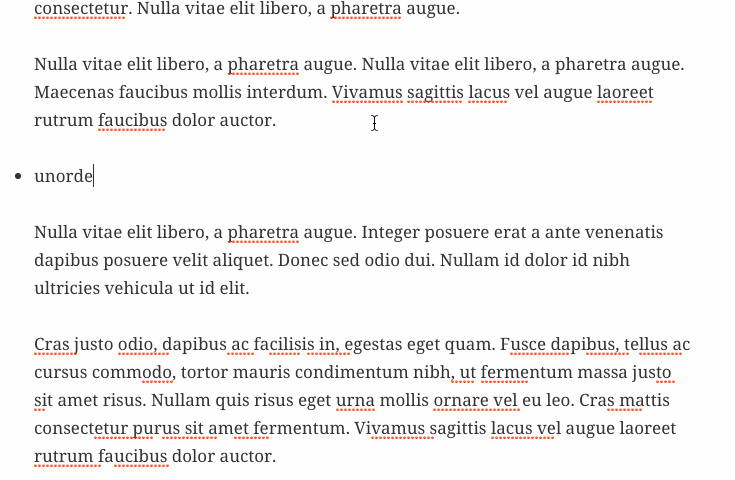 Automatic pattern expansion in the editor