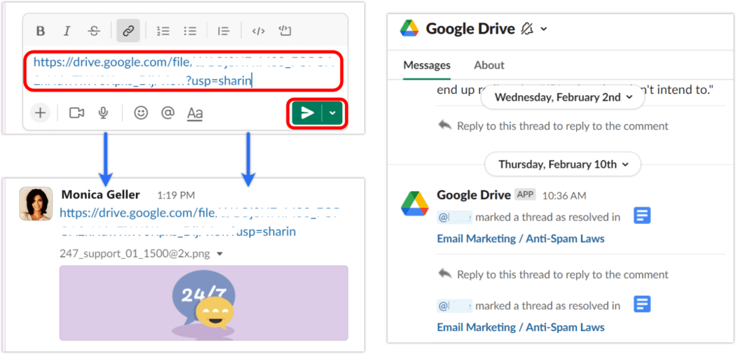 Slack Google Drive