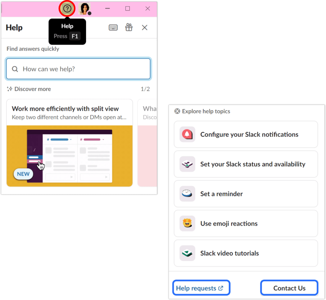 Slack support