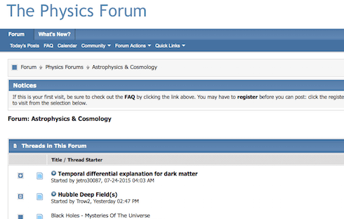 The Physics Forum