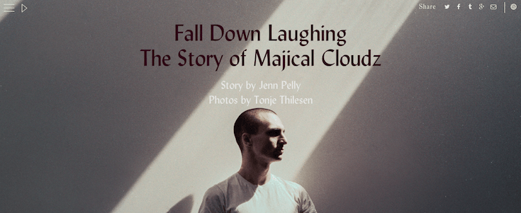 We've been talking about Pitchfork's parallax Cover Stories for a while now and it's easy to see why.