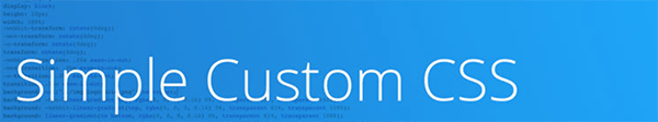 Simple Custom CSS logo.