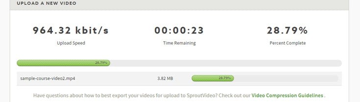 A video uploading