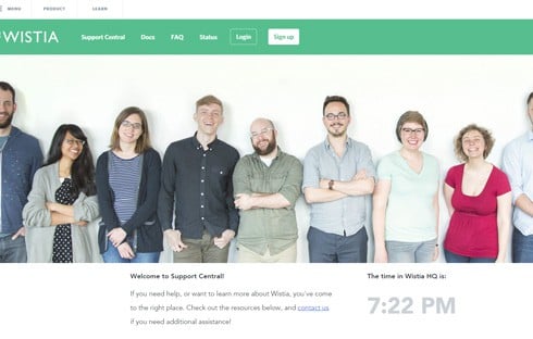 Wistia support site
