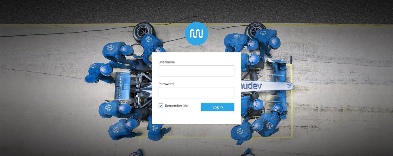 Customize the login page with your client's colors and branding.