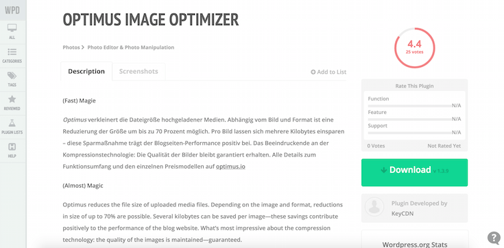 WP Plugin Directory Plugin Page