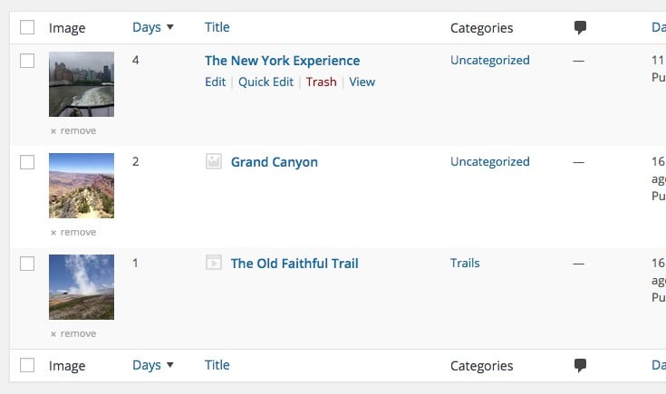 Adding a column to the admin post list