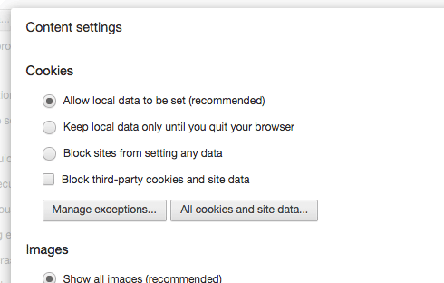 Go to your browser's settings to control cookies.