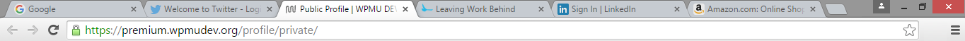 Favicons in browser tabs