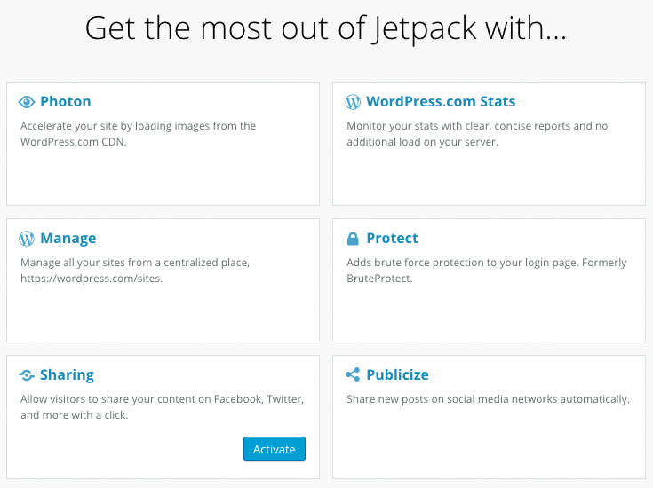 Jetpack Main Admin