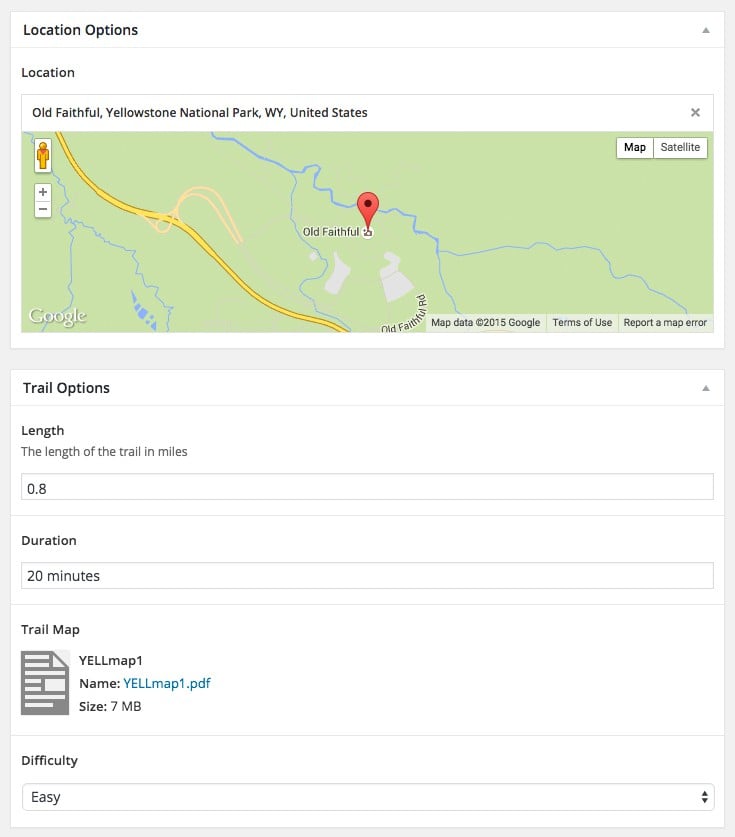 Trail post options