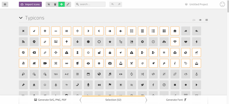 IcoMoon Custom Icon Fonts