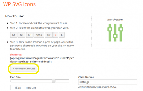 WP SVG Icons premium