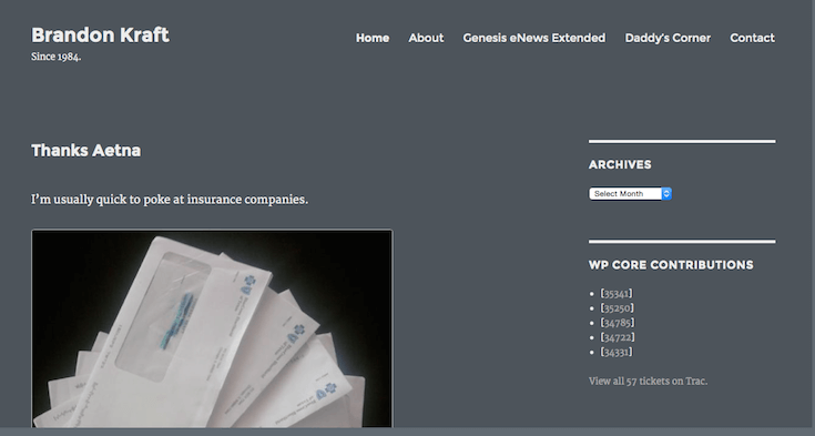 Brandon Kraft is a WordPress core contributor.