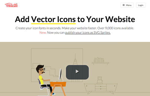 Create your icon fonts in seconds.