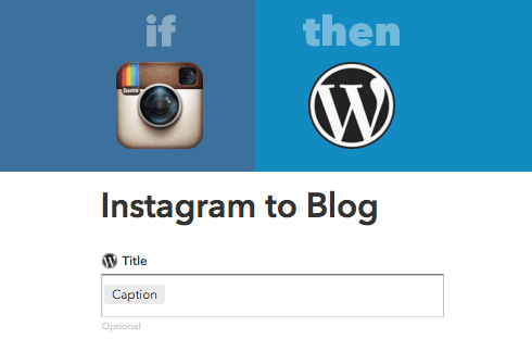 Once you've connected your Instagram and WordPress accounts, you can add titles, tags, categories and other details.