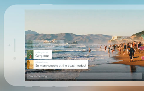 With Periscope you can broadcast from anywhere on your smartphone.