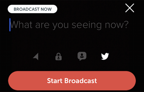 Just give your broadcast a name, toggle some settings, and get started.