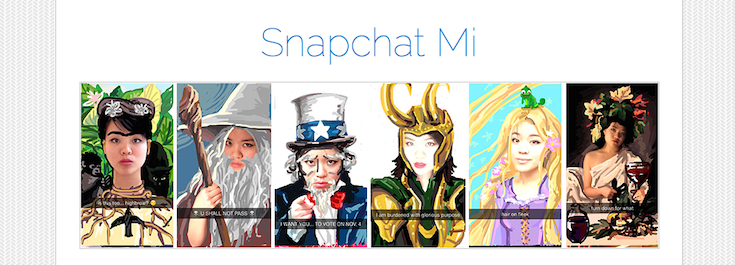 Snapchat MI is a WordPress-based site featuring a Snapchat portfolio.