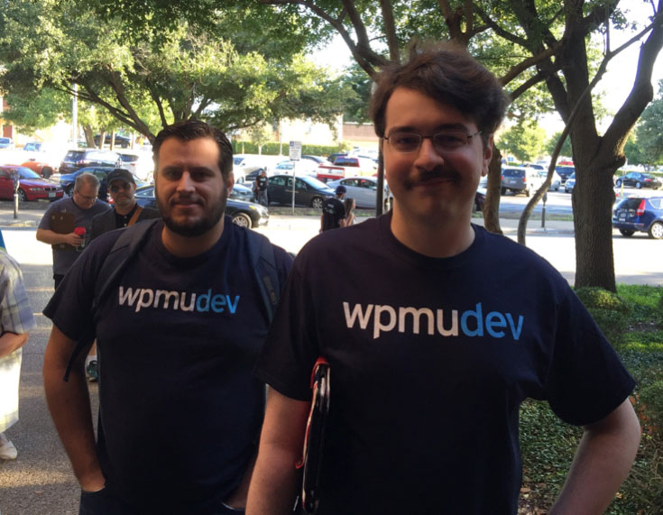 Our CTO Aaron Edwards and Michael Bissett from our support team.