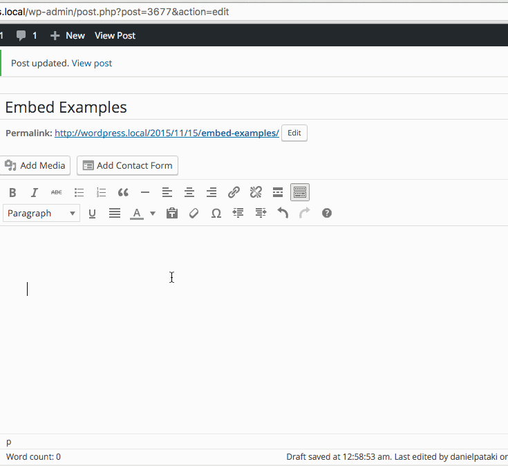 Embedding Content With oEmbed