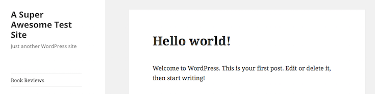 Upon reactivation, the "Book Review" page appeared.