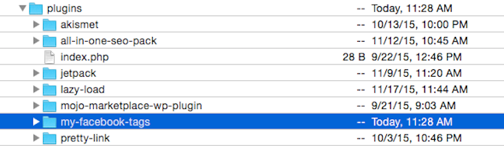 I created a folder on my server, first.