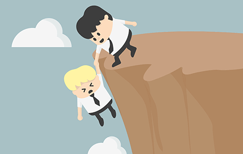 The higher you climb, the harder you fall... or something like that.