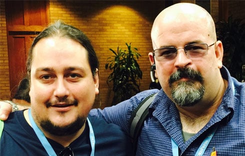 Me and developer David Morefield.