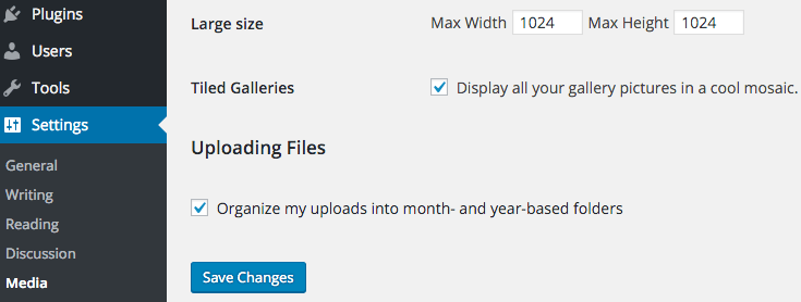 Choose tiled galleries