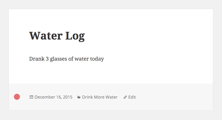 Our current habit post view