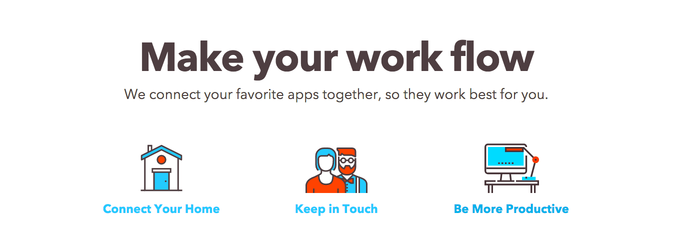 IFTTT – or If This Than That – helps you connect different devices to make them work together.