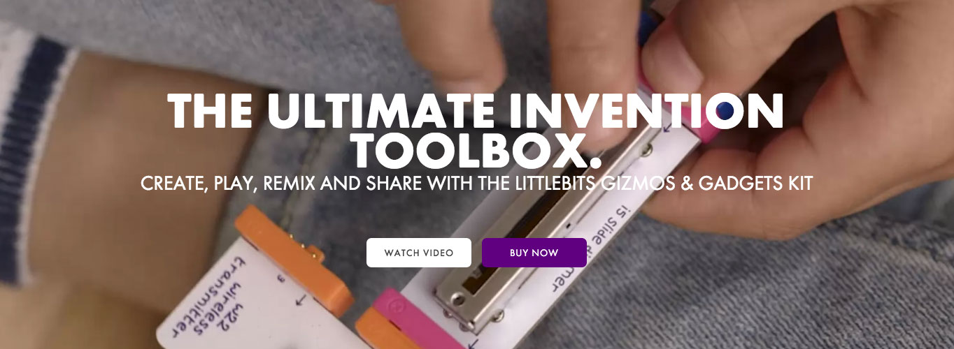 littleBits is a platform of easy-to-use electronic building blocks that empower you to invent anything, from your own remote controlled car, to a smart home device.