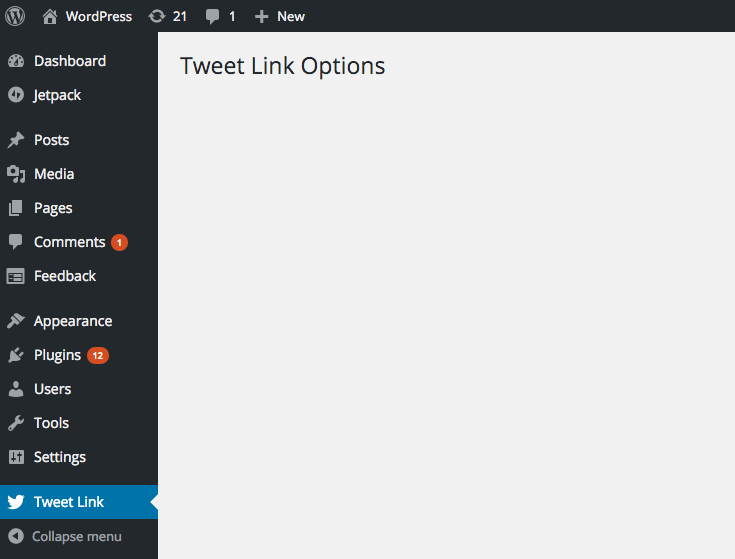 Our new options page