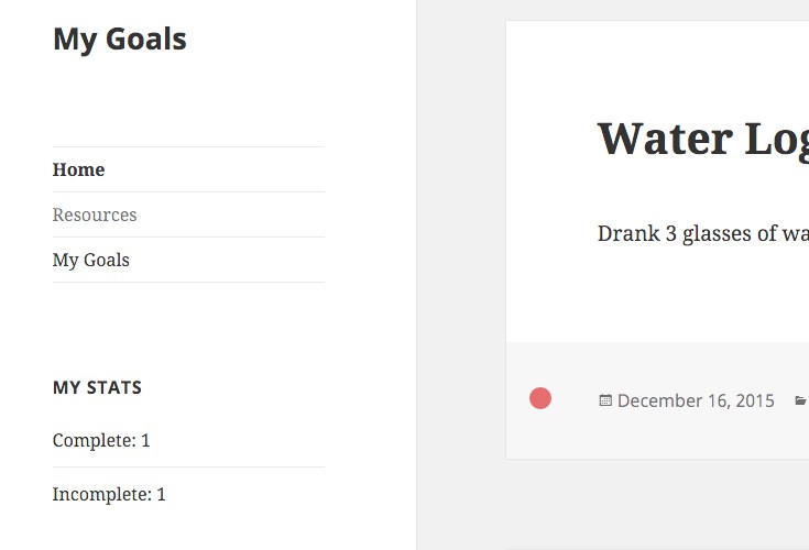 Stats widget