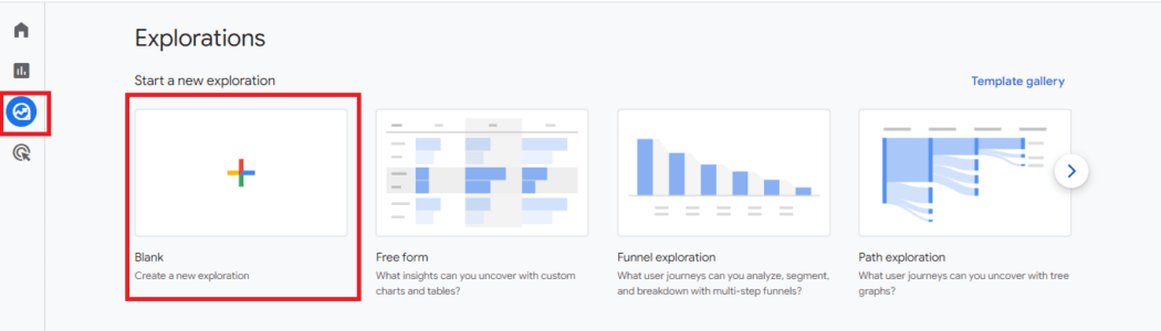 Create blank exploration