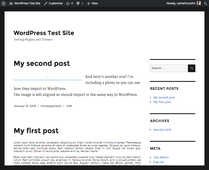 My Blogger blog now on WordPress.