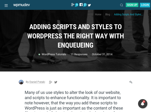 Enqueuing scripts in WordPress - WPMU DEV guide