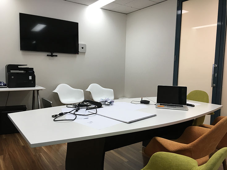 Our abandoned meeting room.