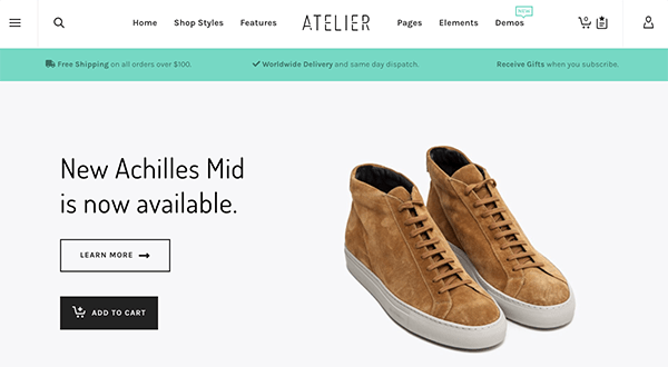 Atelier header.