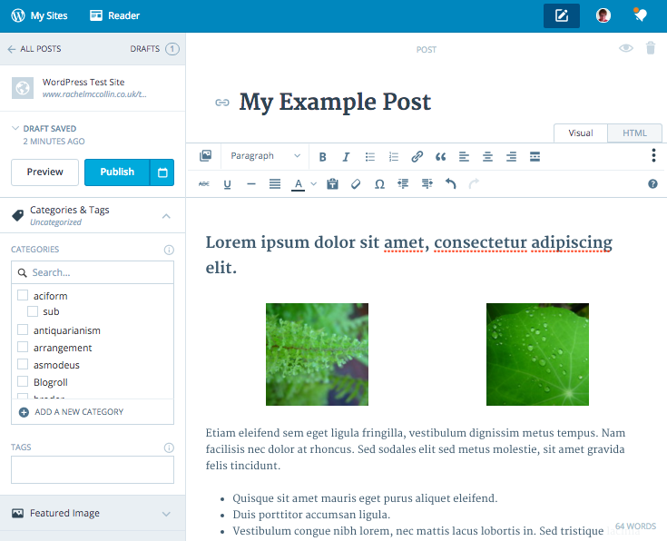 Calypso - creating categories
