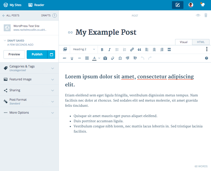 Calypso - creating a post