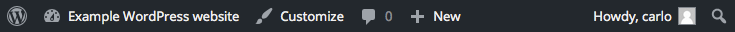 default toolbar