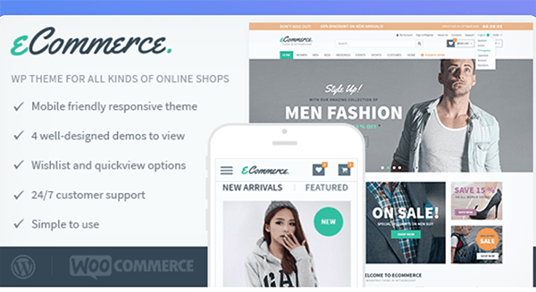 eCommerce header.
