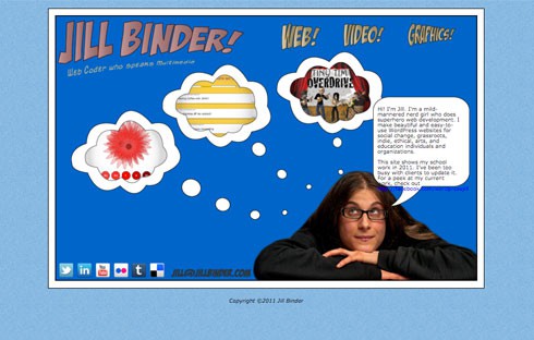 Jill Binder is a super hero web developer.
