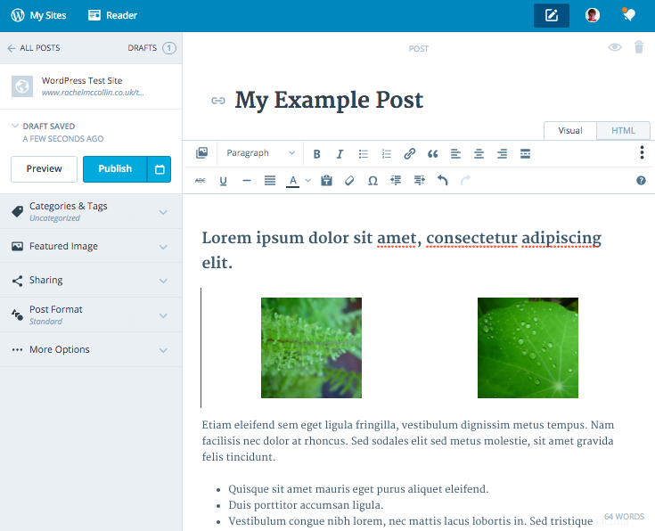 Calypso - post with gallery added