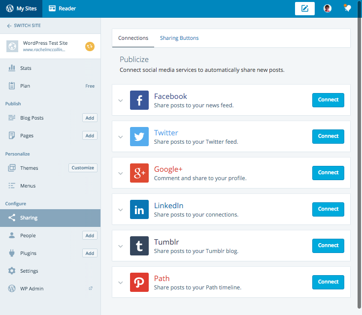 Calypso - configuring sharing
