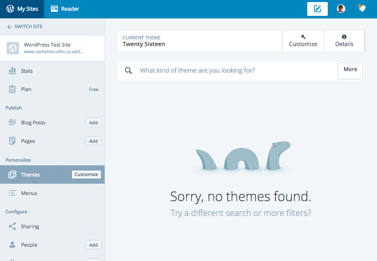 Calypso - themes screen
