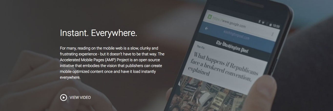 The Accelerated Mobile Pages Project is an open source initiative.